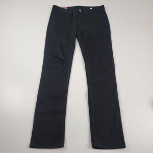 Acne Studios Bla Konst Stockholm Black Pants 32 x 32 Max Stay Slim Made Italy